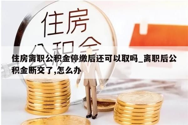 住房离职公积金停缴后还可以取吗_离职后公积金断交了,怎么办